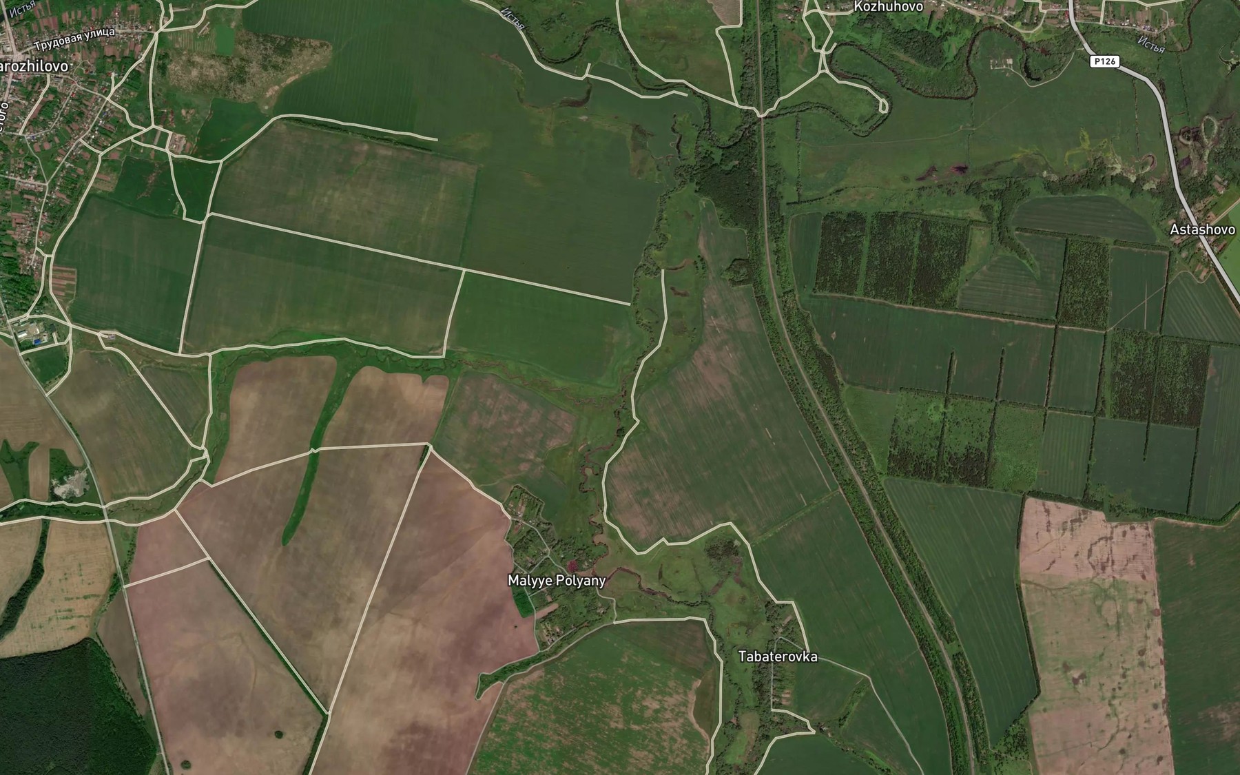 Satellite map of the Pesochnaya