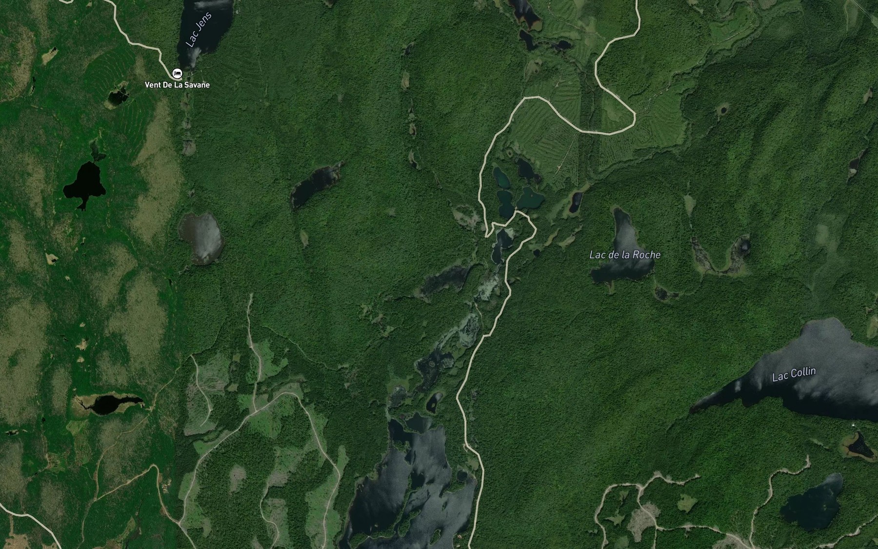 Satellite map of the Lac Laurion