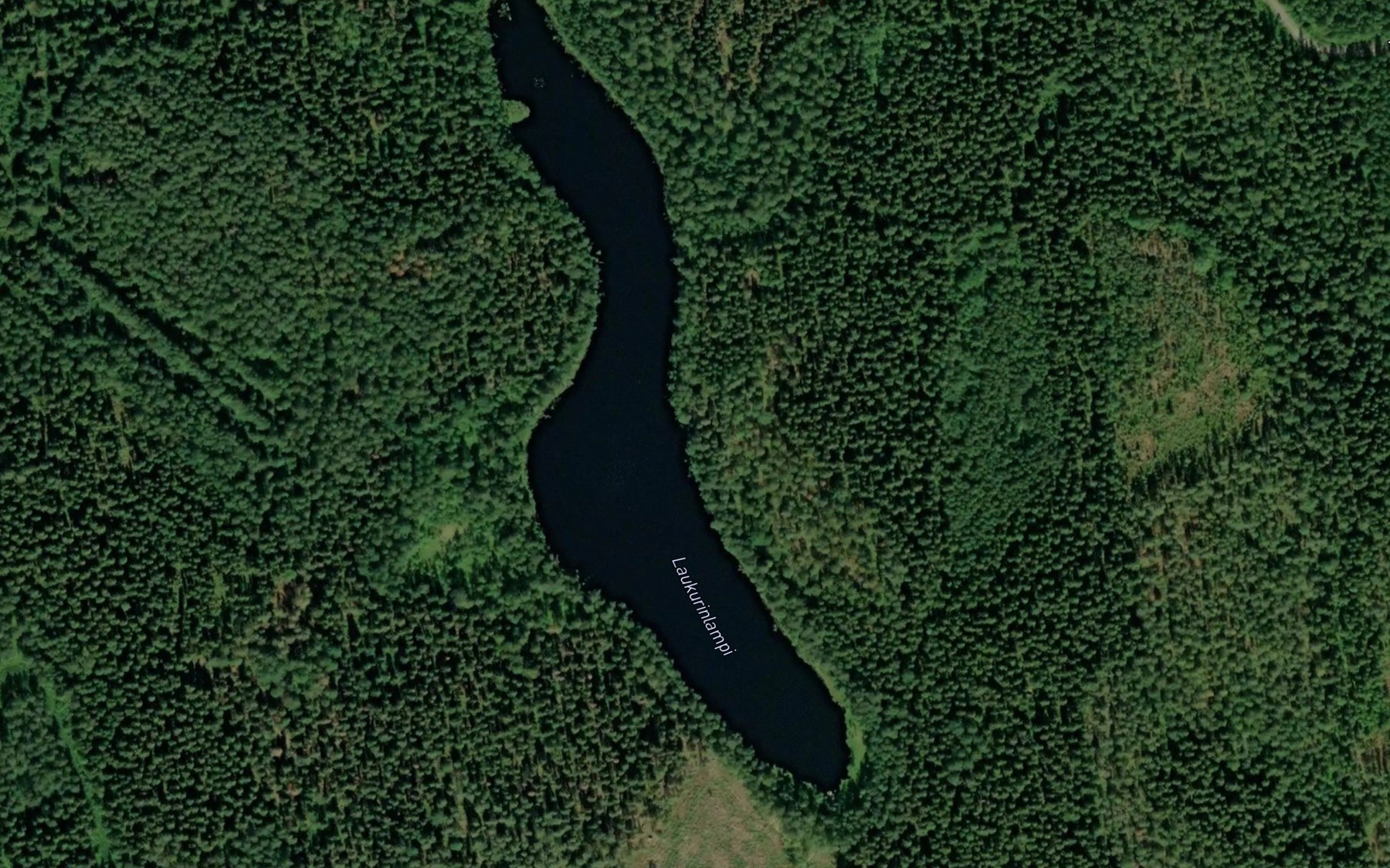 Satellite map of the Laukurinlampi