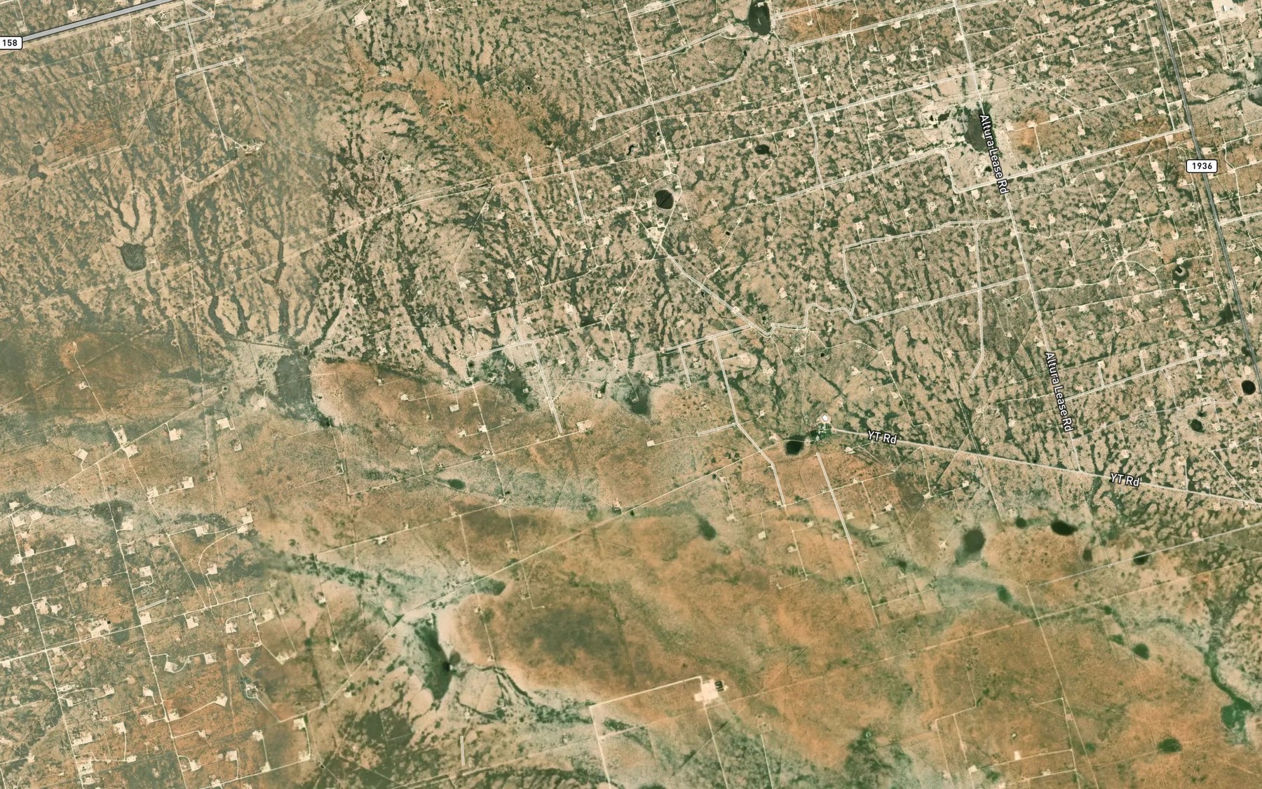 Satellite map of the Prairie Dog Lake