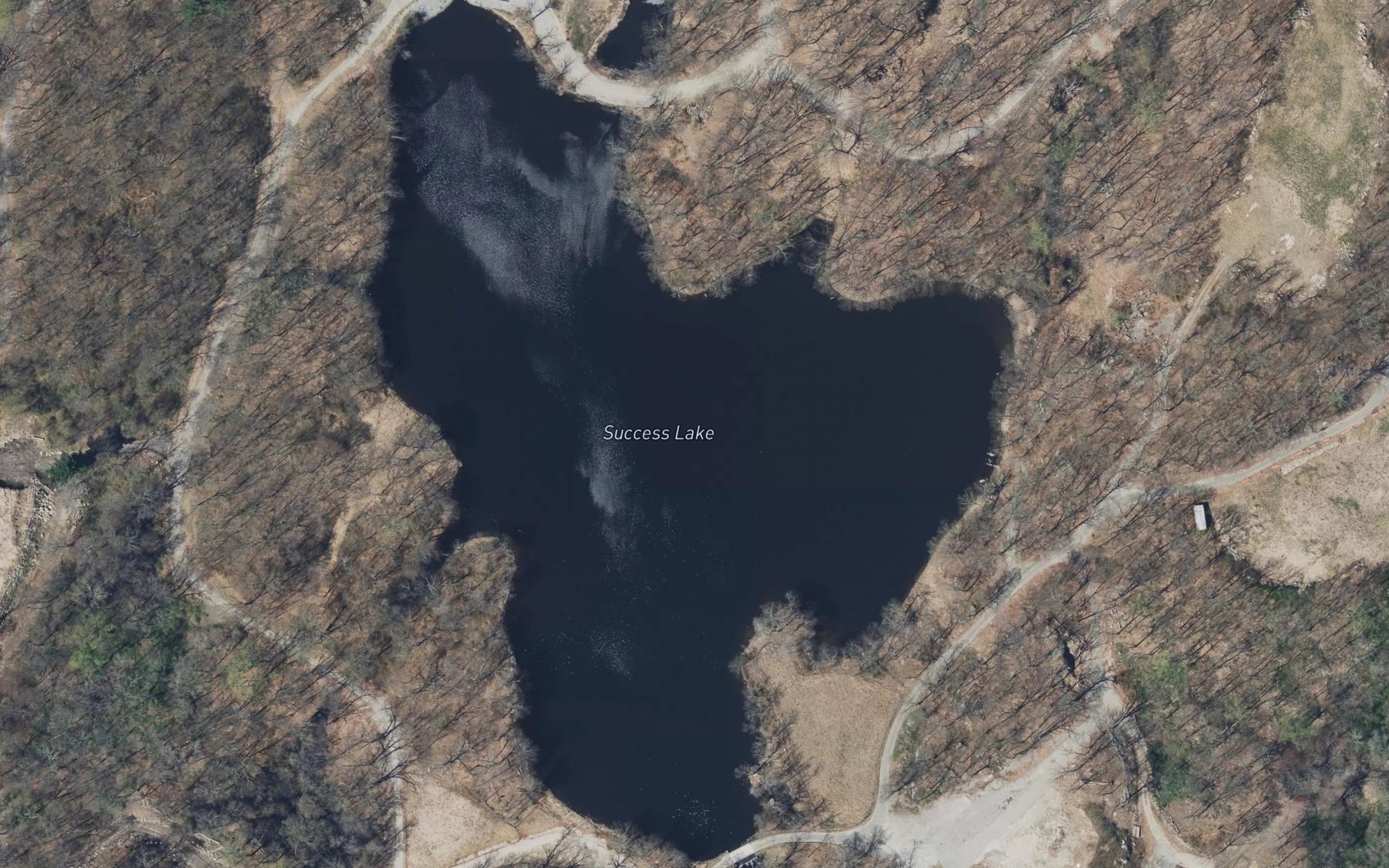 Satellite map of the Success Lake
