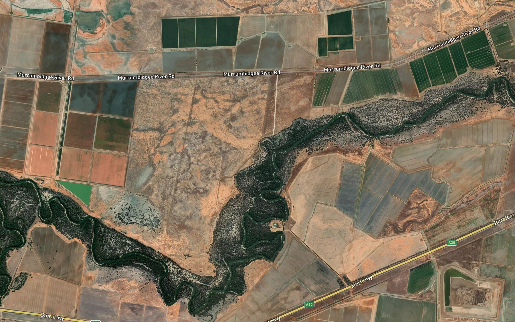 Satellite map of the Narrow Lagoon