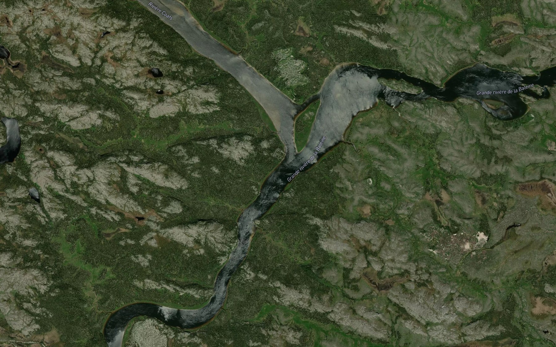 Satellite map of the Riviere Coats