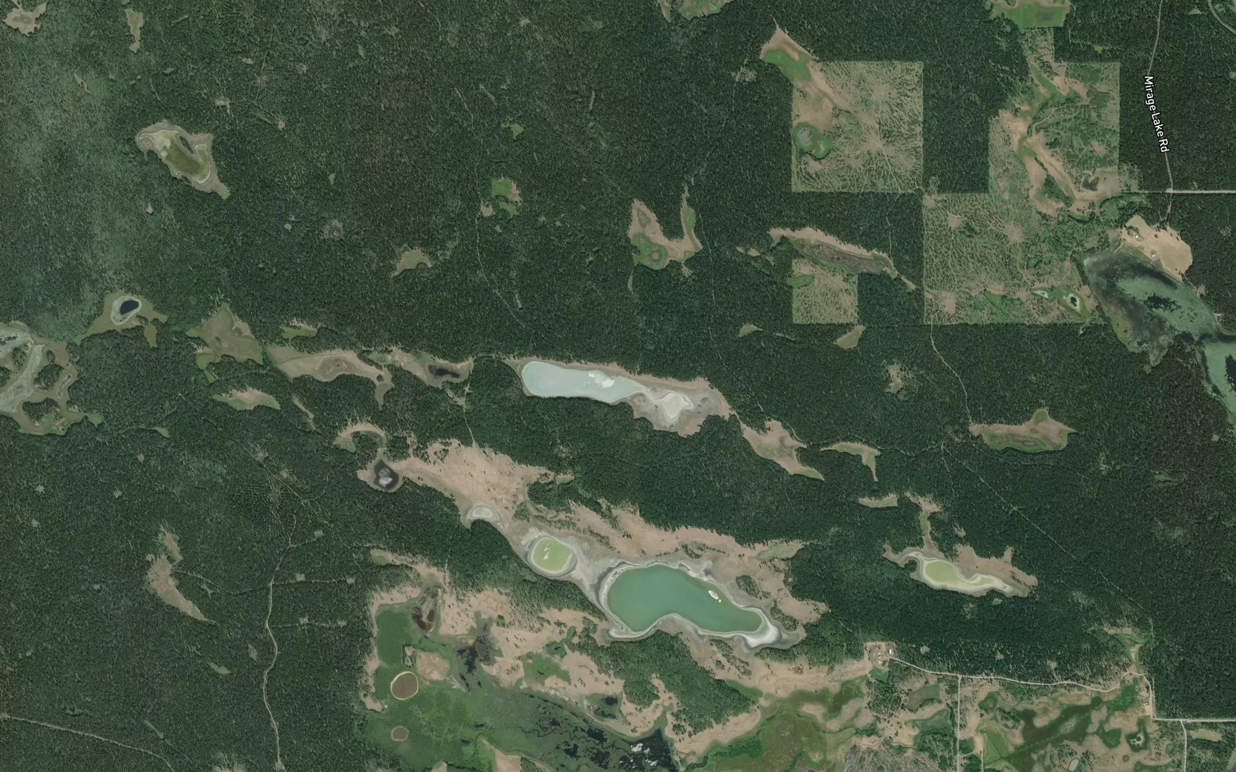 Satellite map of the McKinlay Lake