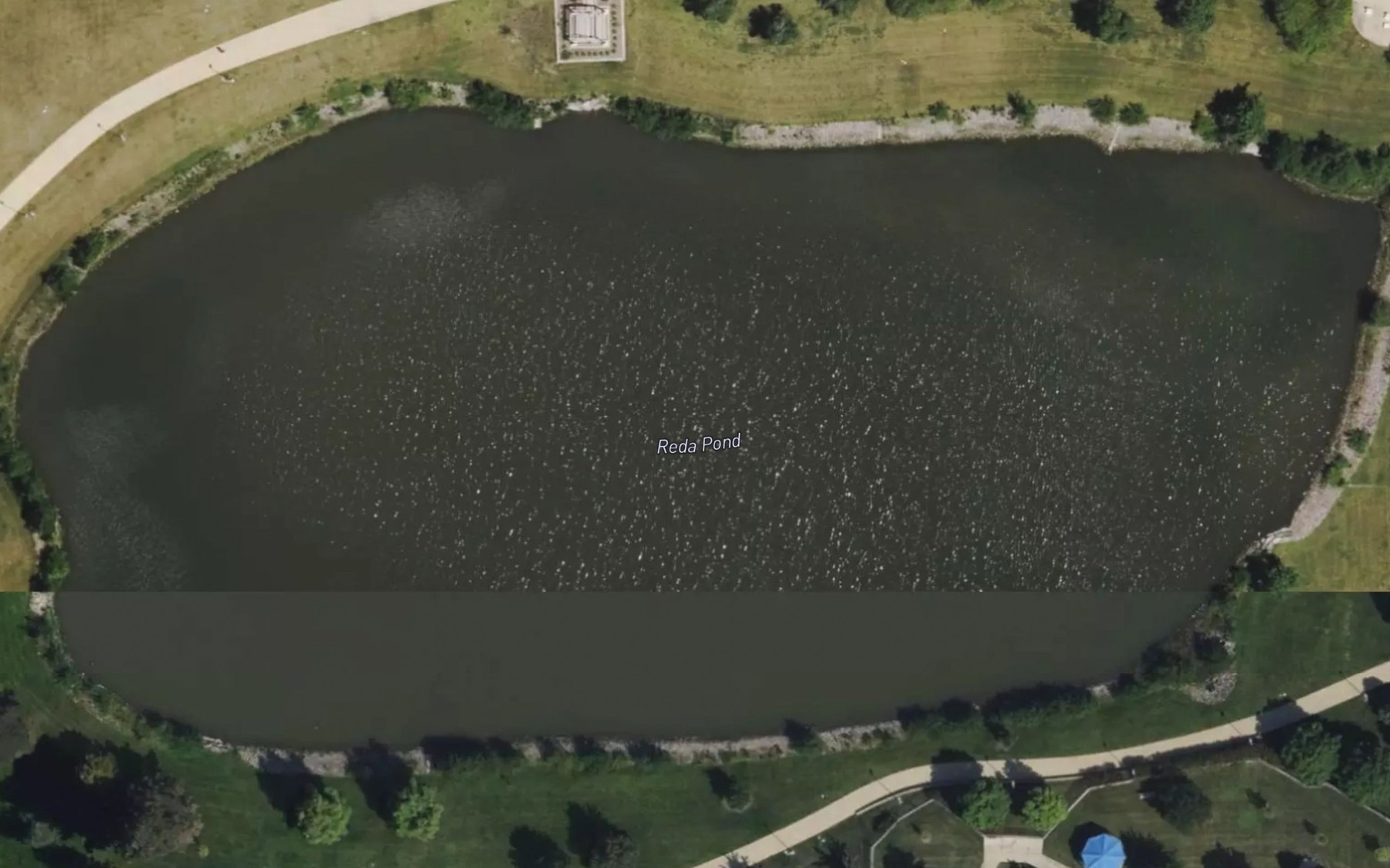 Satellite map of the Reda Pond