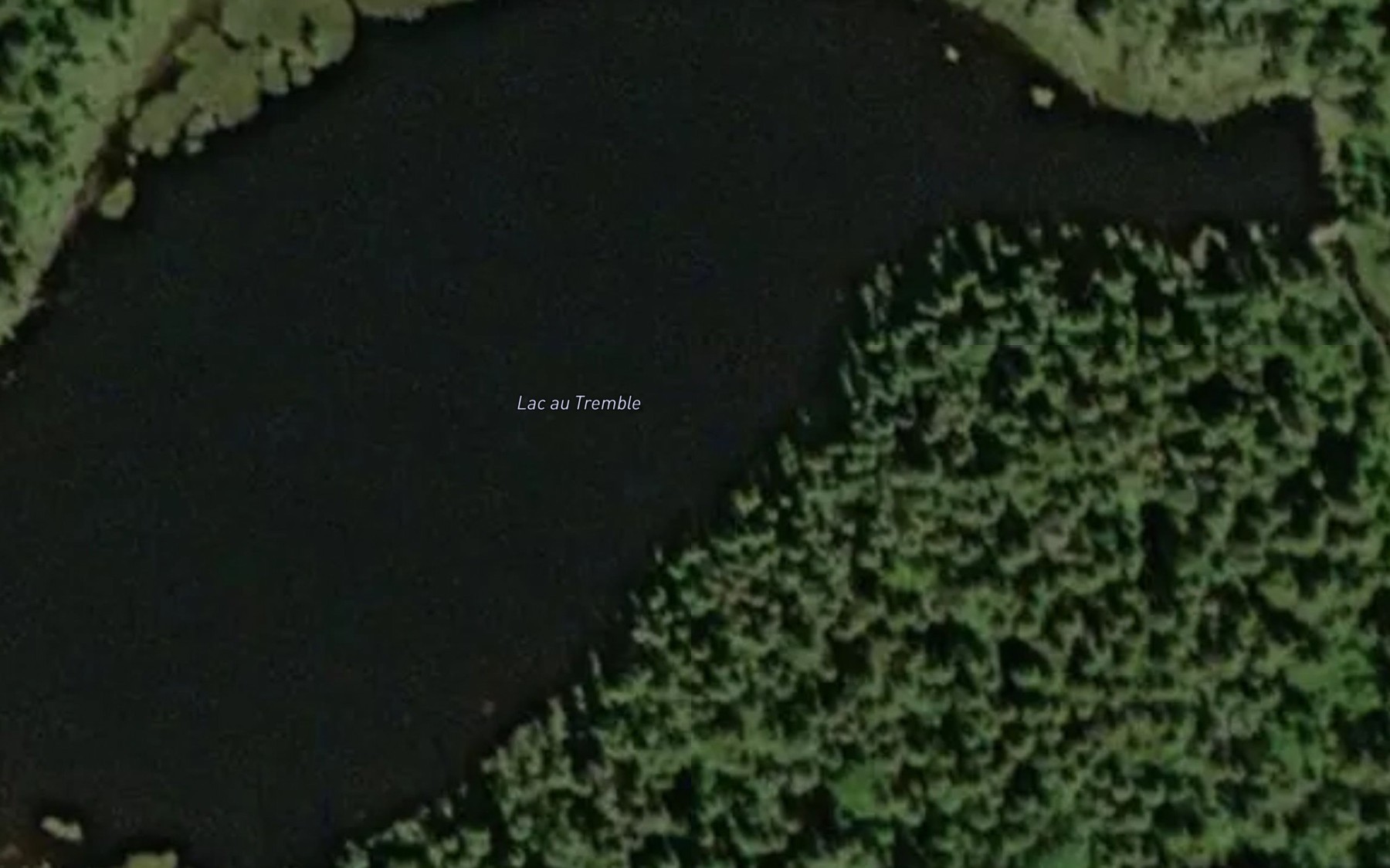 Satellite map of the Lac au Tremble