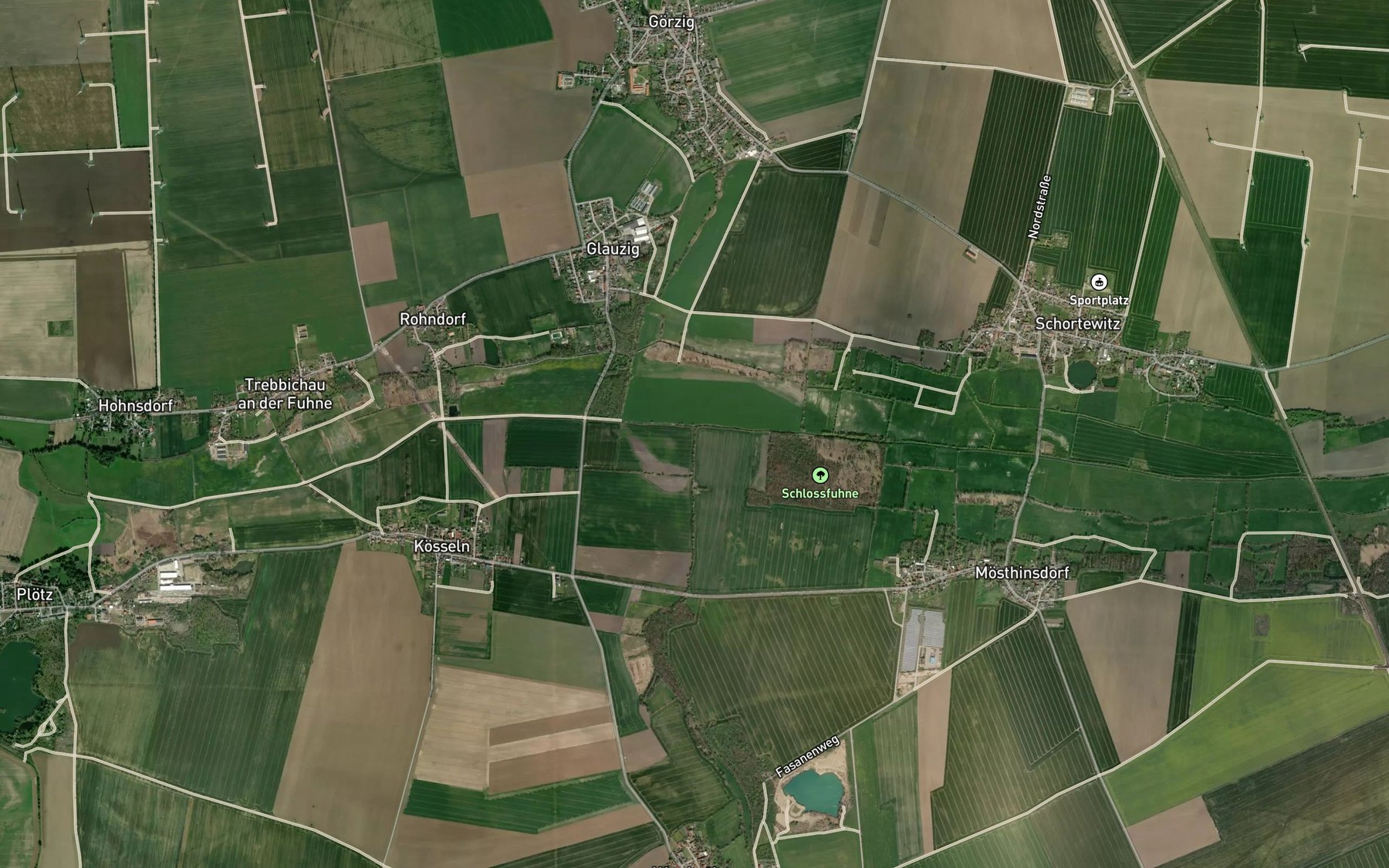 Satellite map of the Reide