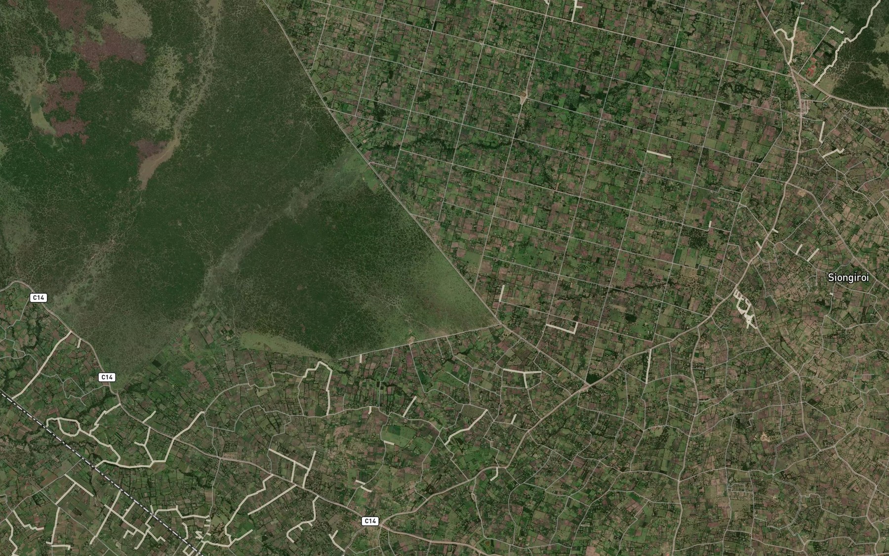 Satellite map of the Kataret Dam