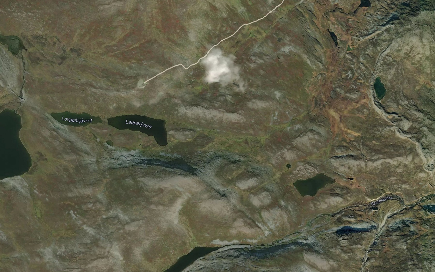 Satellite map of the Lavparjakka