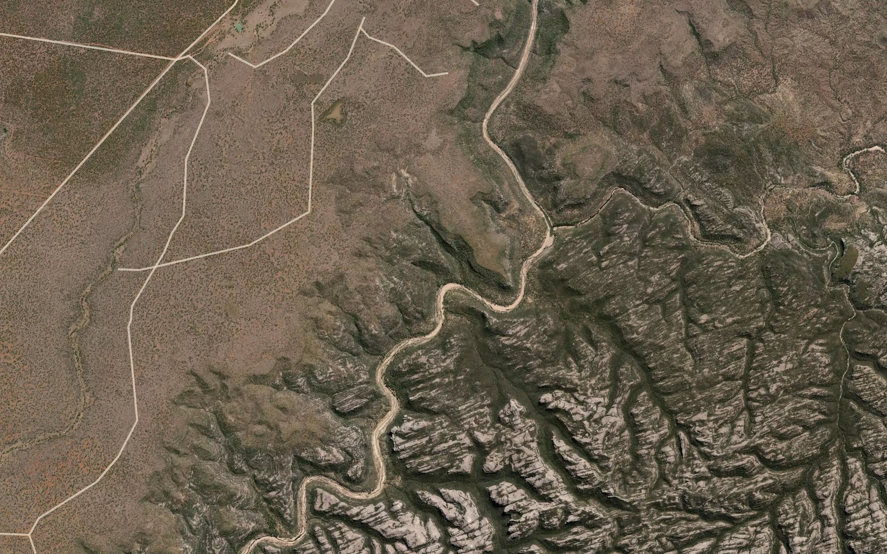 Satellite map of the Oxley Creek