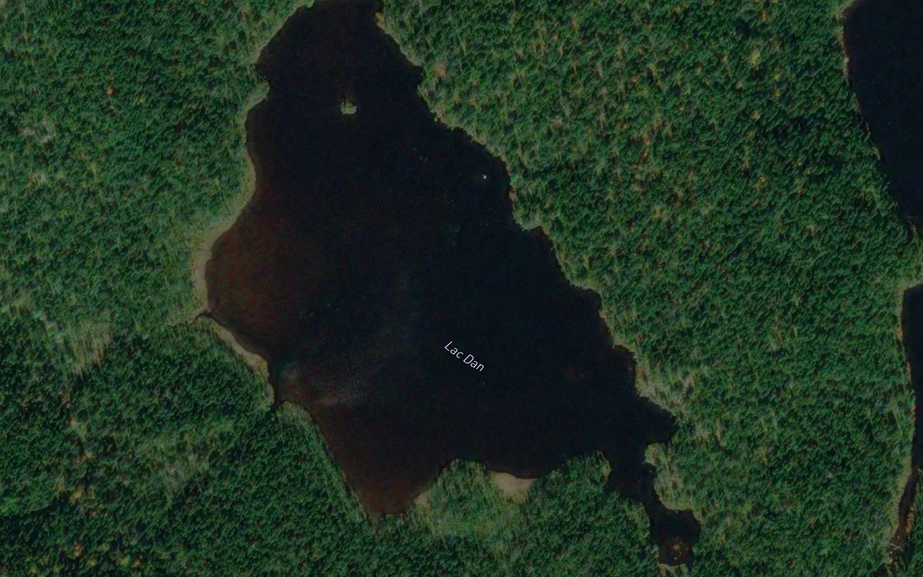Satellite map of the Lac Dan