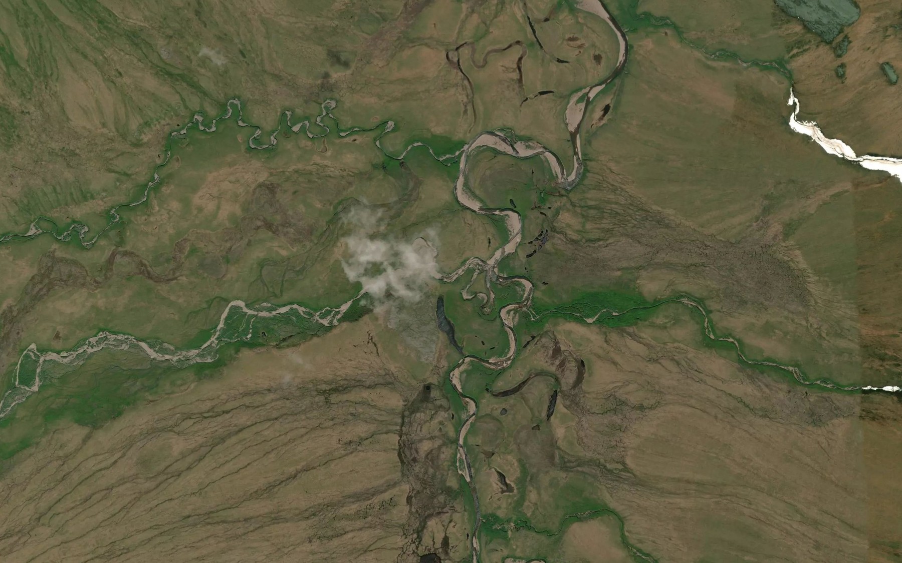 Satellite map of the Fay Creek