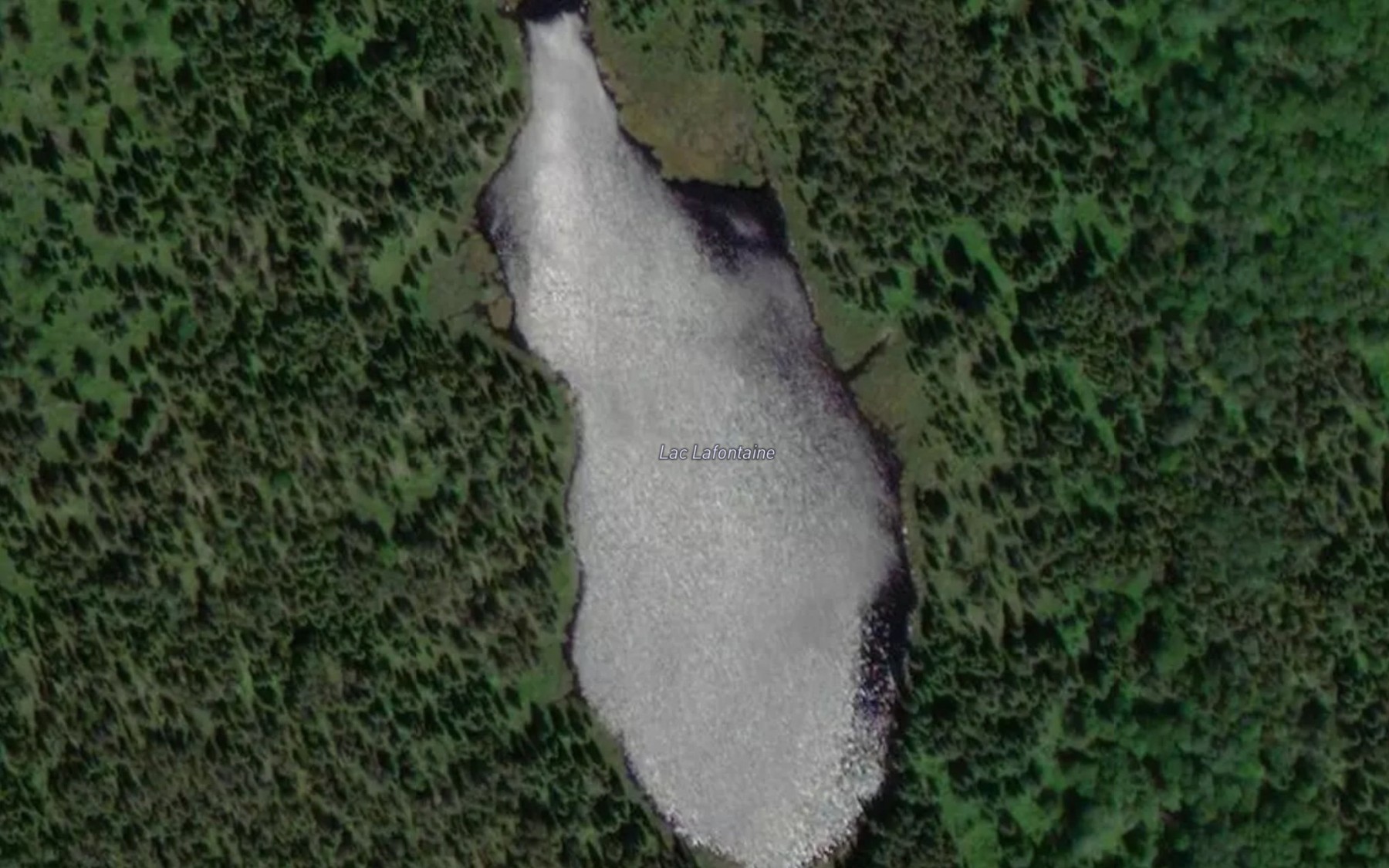 Satellite map of the Lac Lafontaine