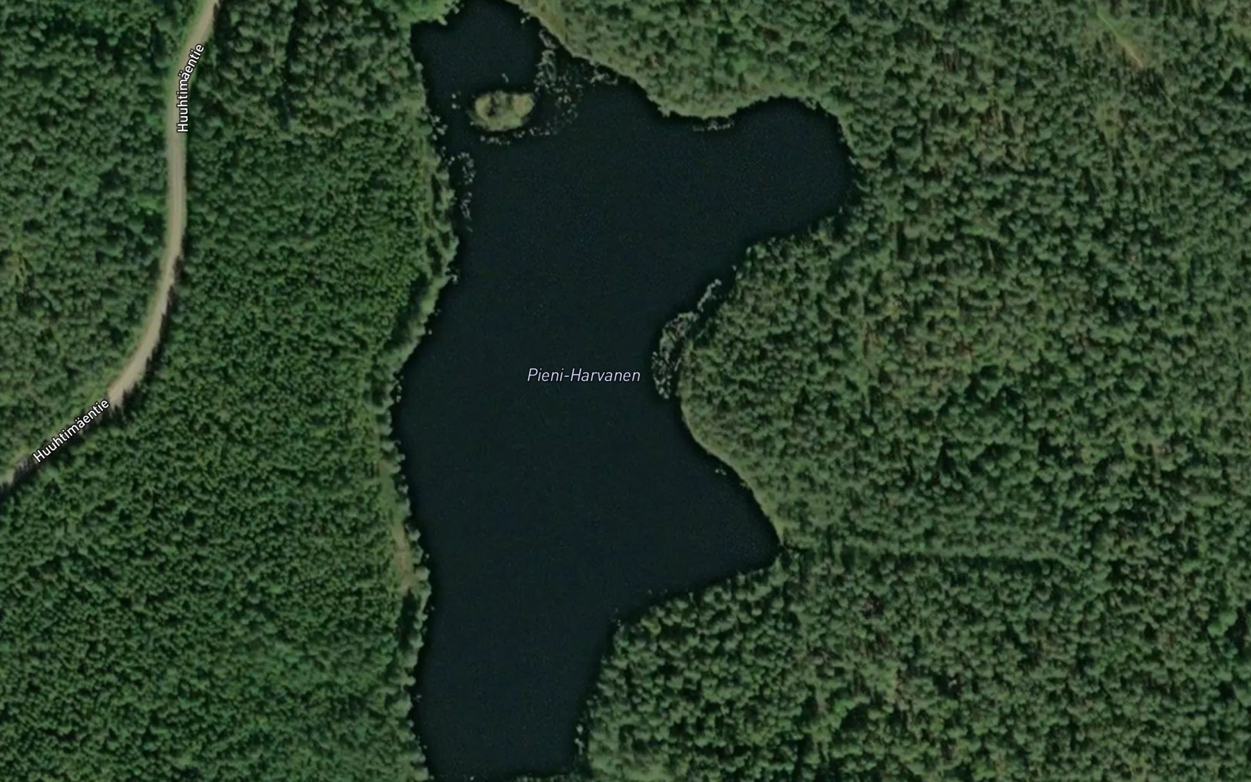 Satellite map of the Pieni-Harvanen