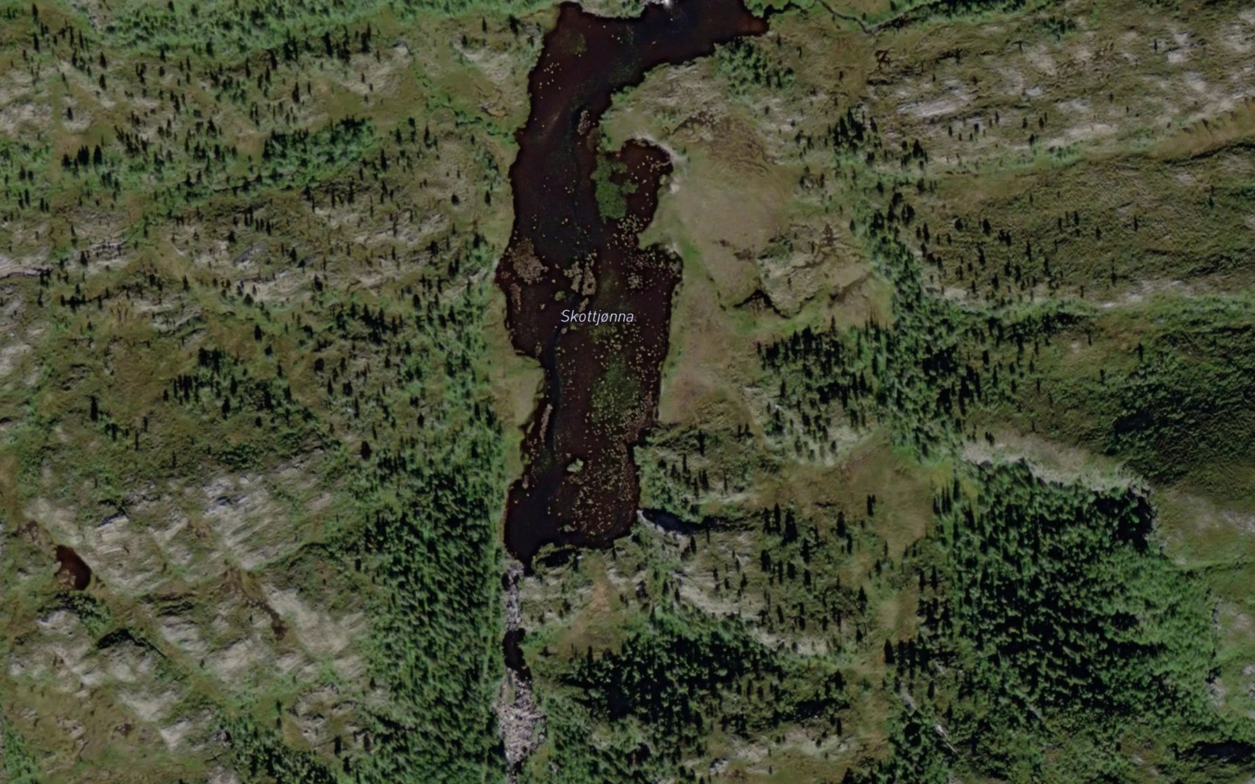 Satellite map of the Skottjorna