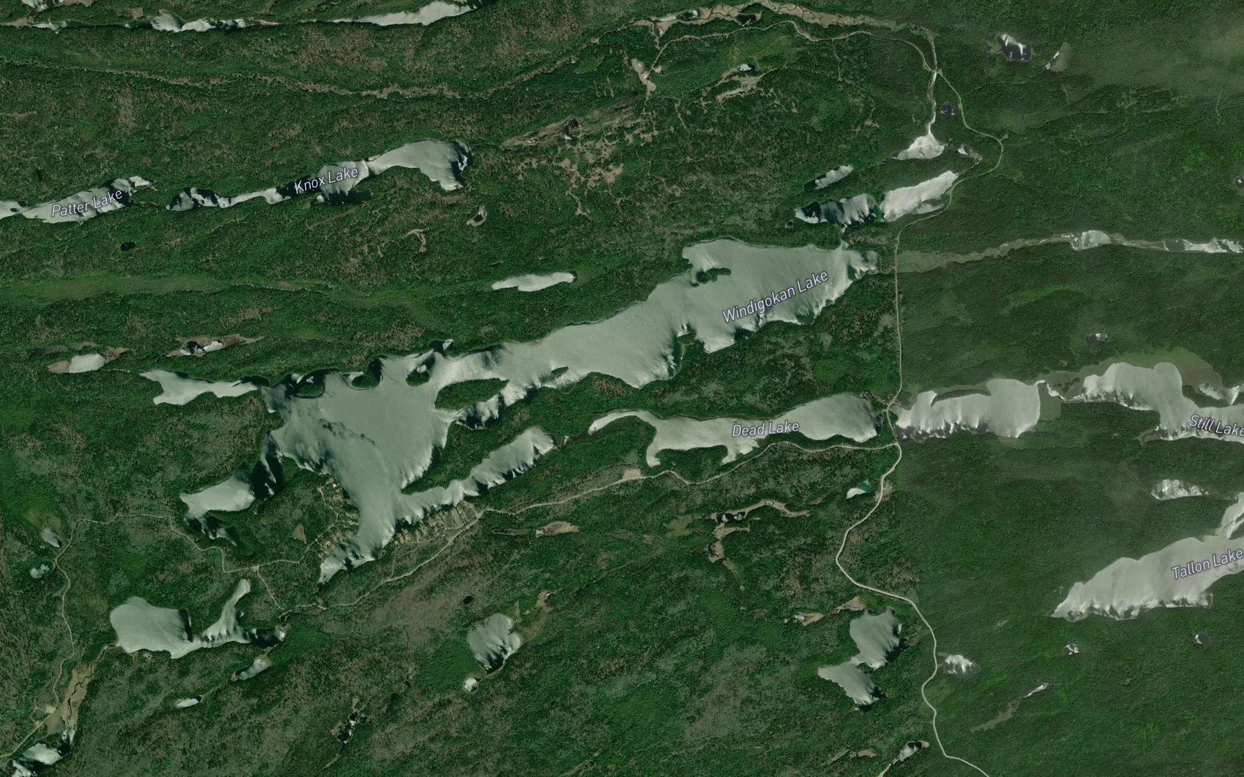 Satellite map of the Tallon Creek