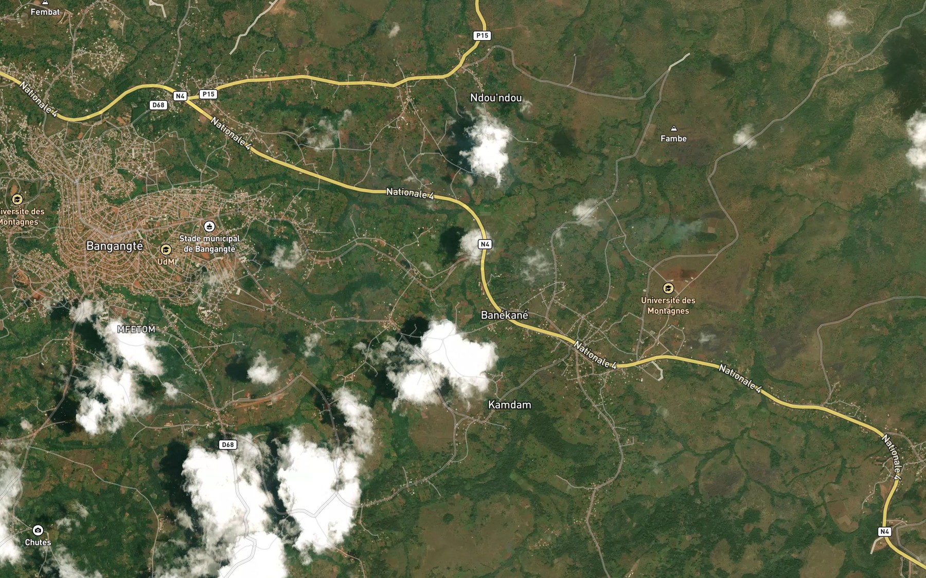 Satellite map of the Toksi