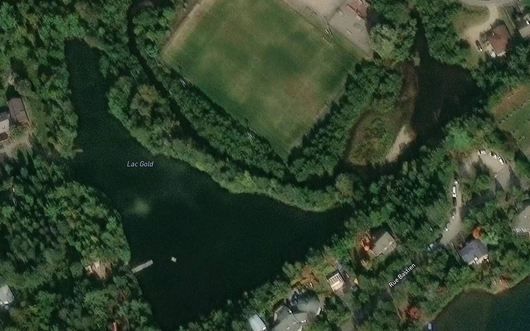 Satellite map of the Lac Gold