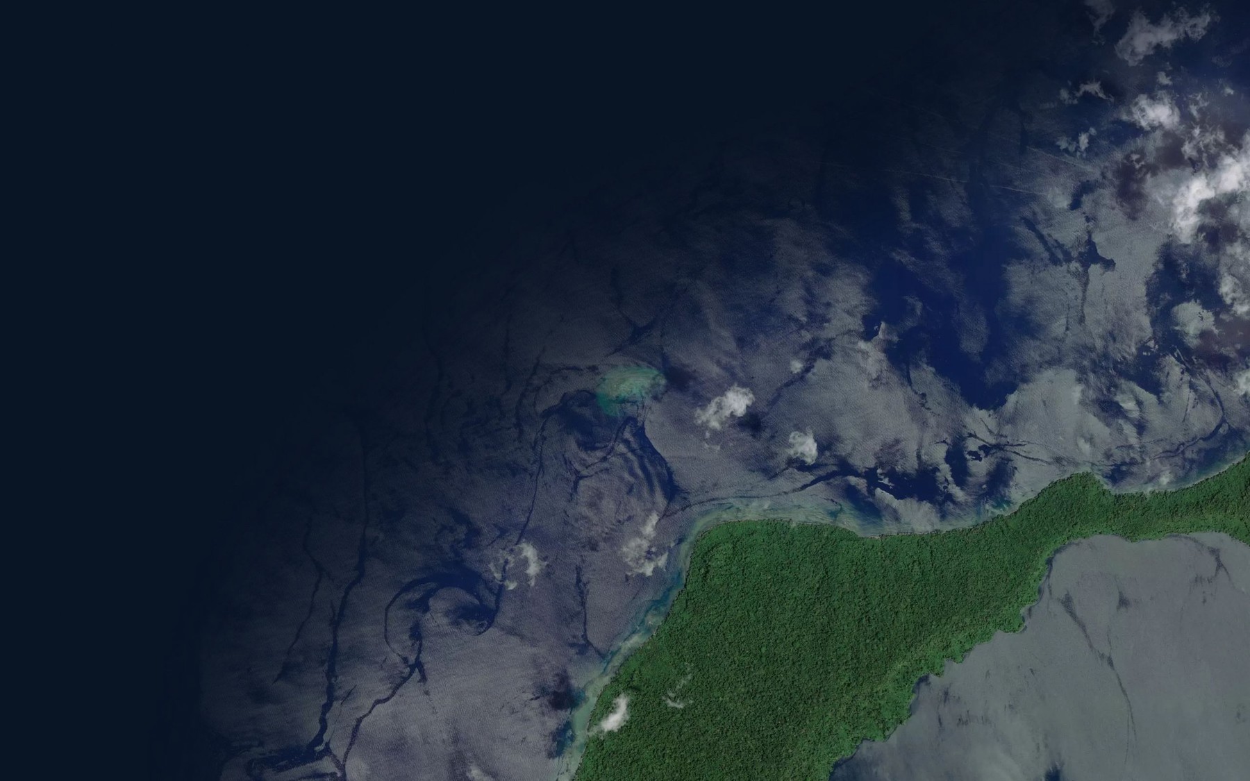 Satellite map of the Tauwali Reef