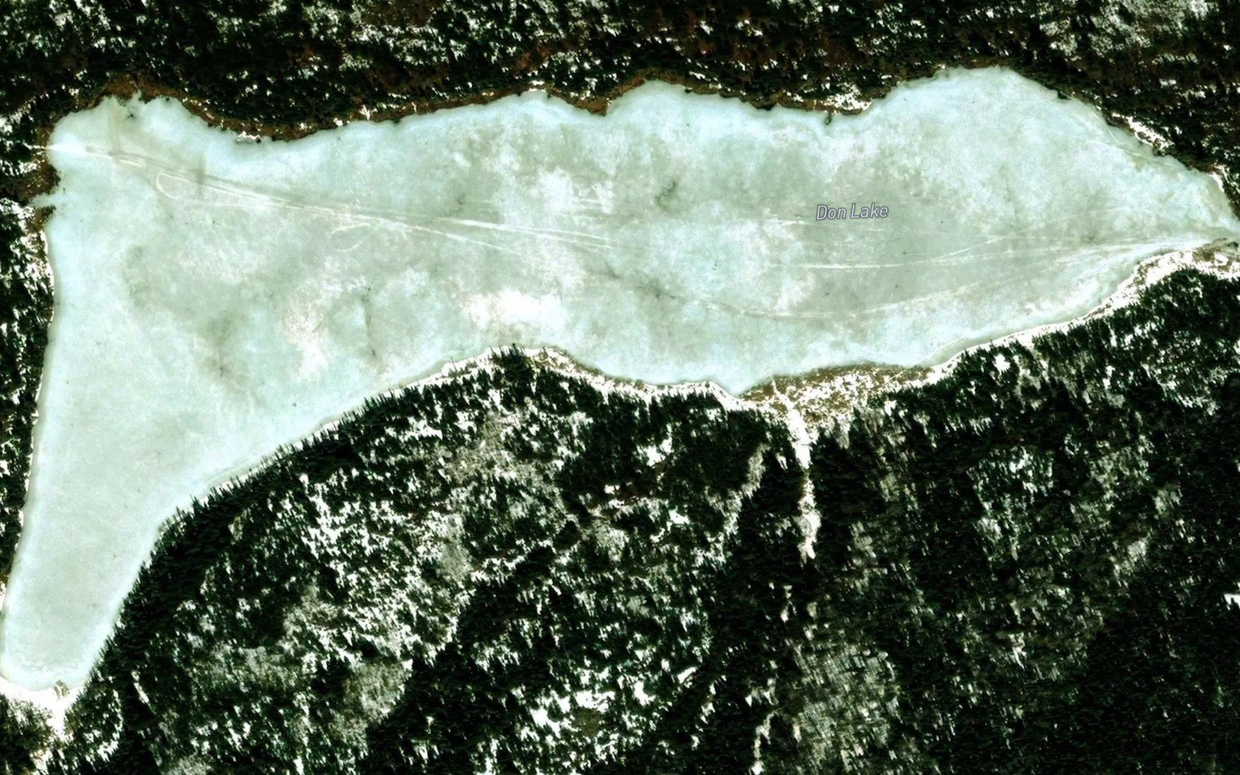 Satellite map of the Don Lake