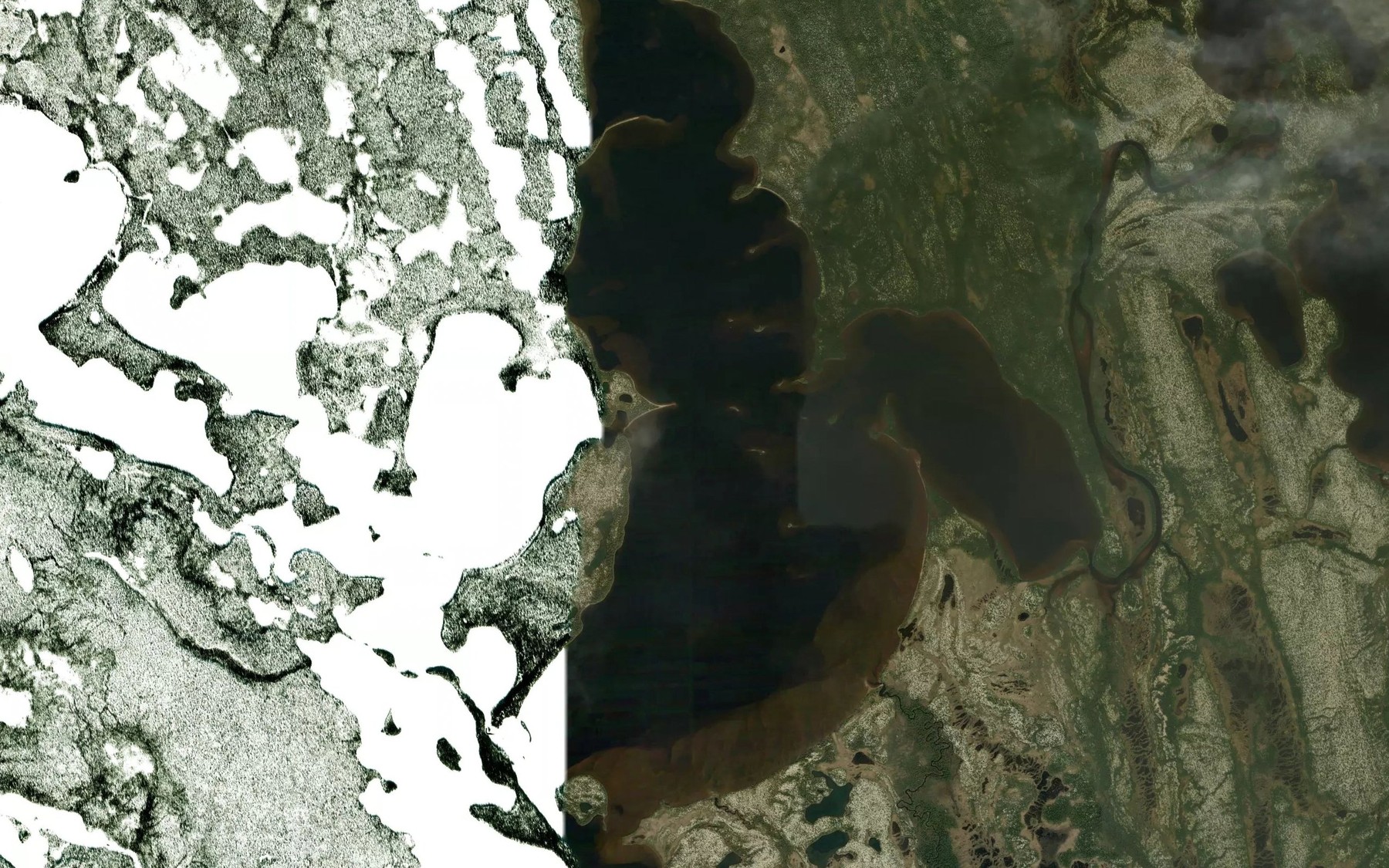 Satellite map of the Lac Thevet