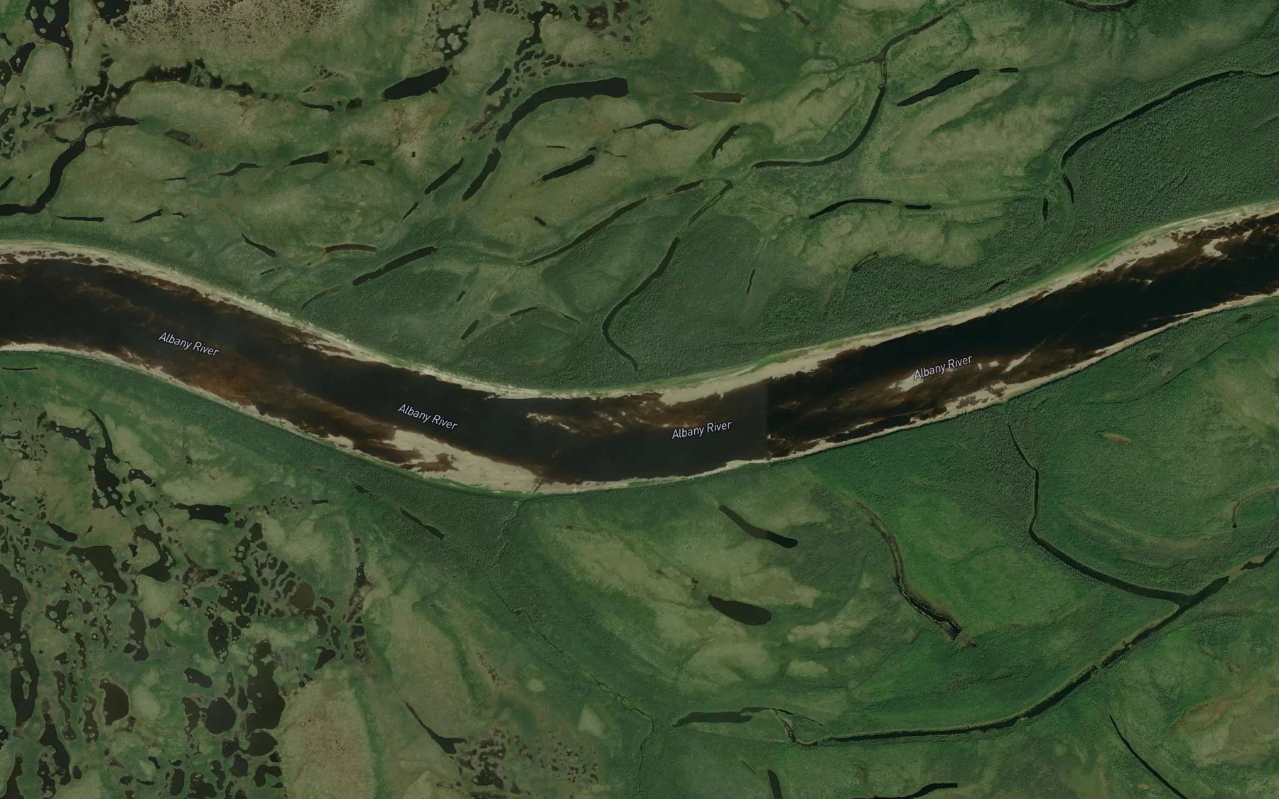Satellite map of the Biglow Creek