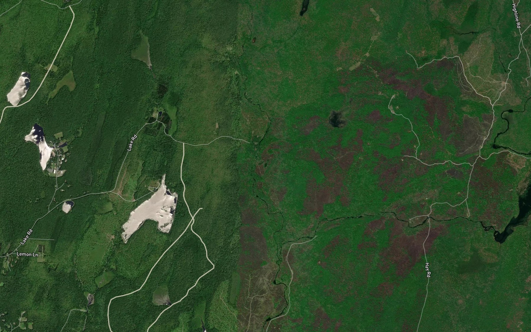 Satellite map of the Round Hole