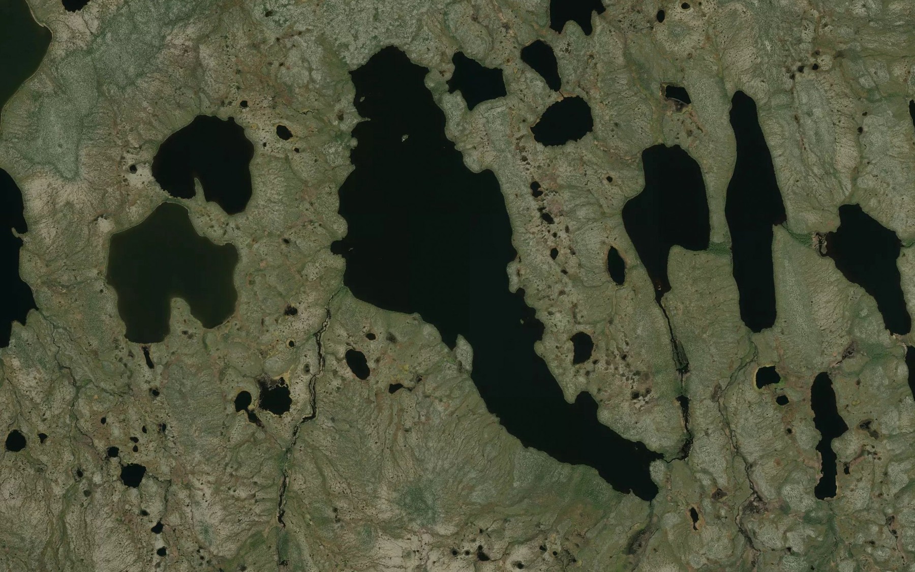Satellite map of the Carufell Lake