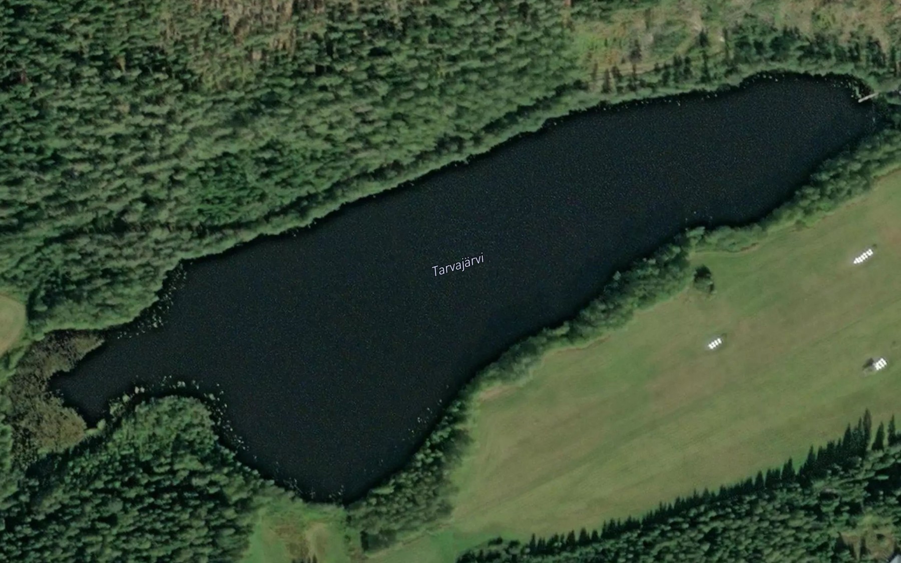 Satellite map of the Tarvajarvi