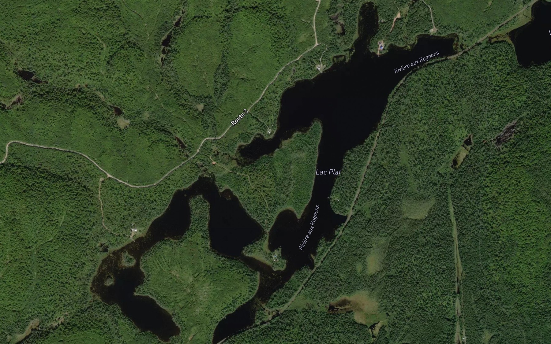 Satellite map of the Lac Plat