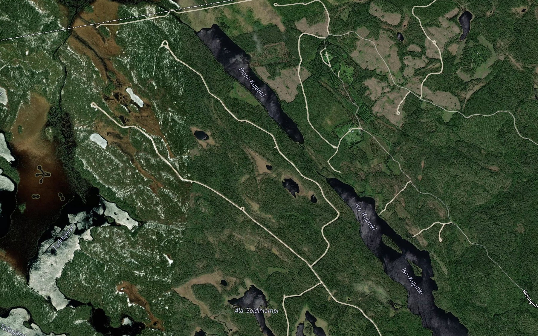 Satellite map of the Liejulampi