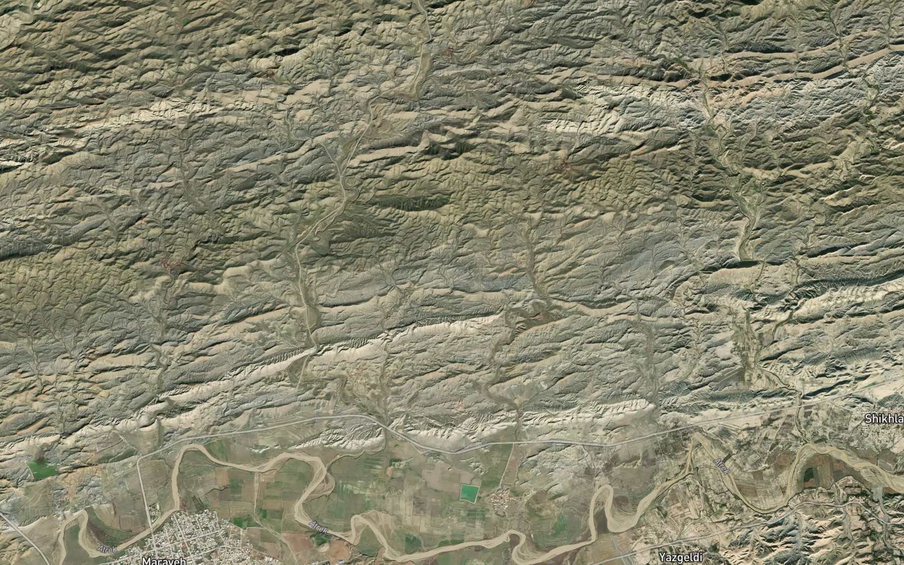 Satellite map of the Cheshmeh-ye Bayeri