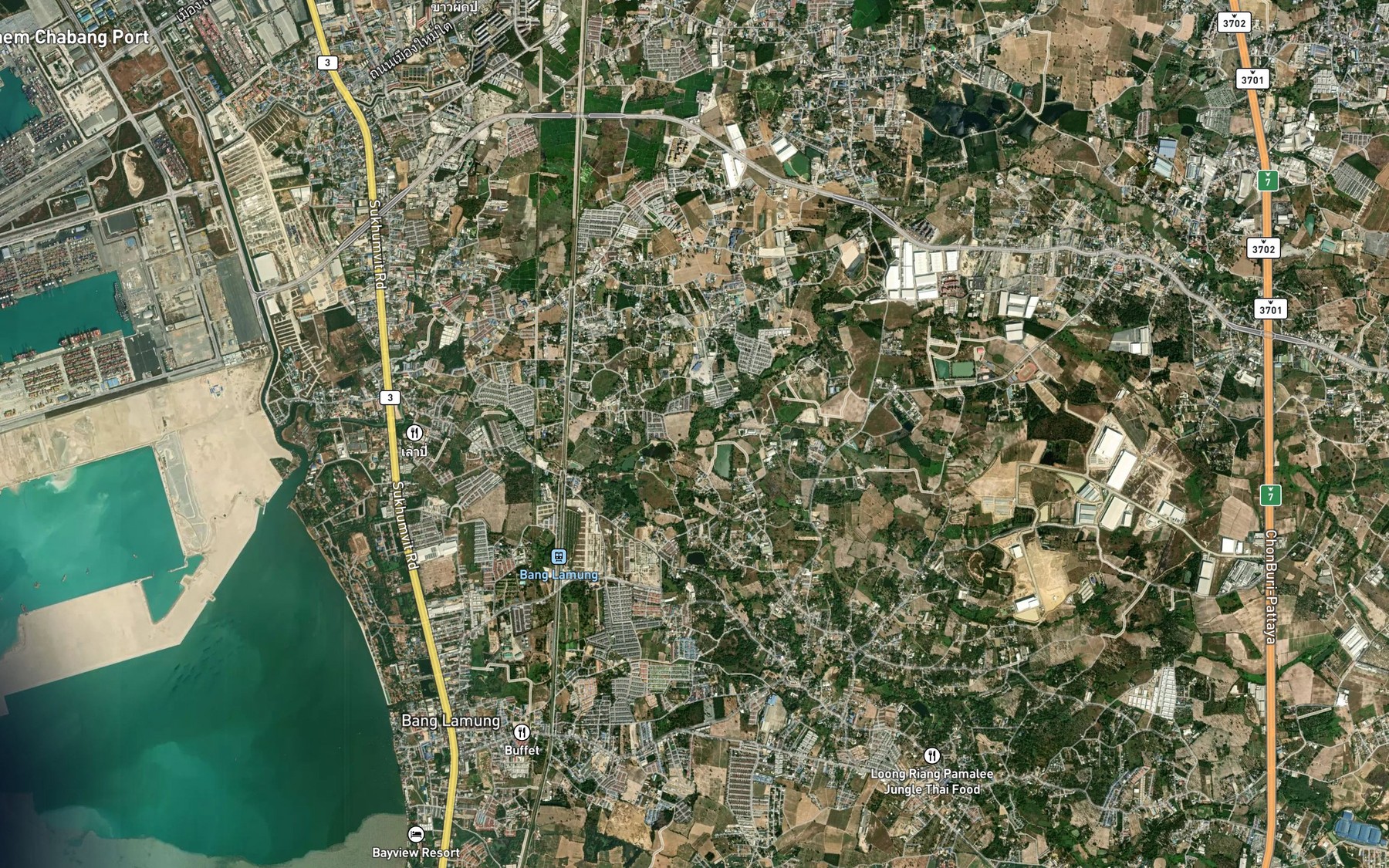 Satellite map of the Huai To Phayom