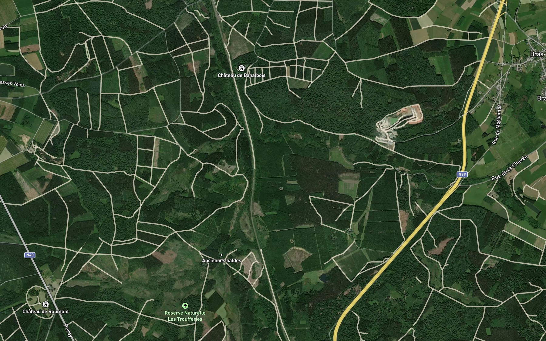 Satellite map of the Serpont