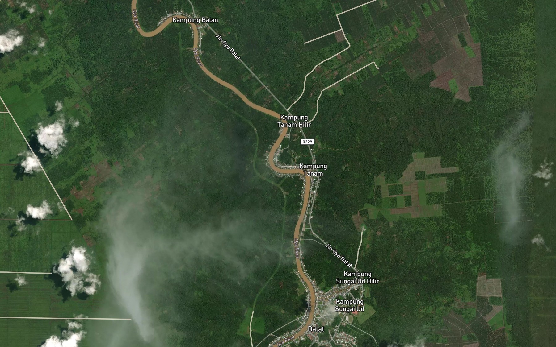 Satellite map of the Sungai Sepaan