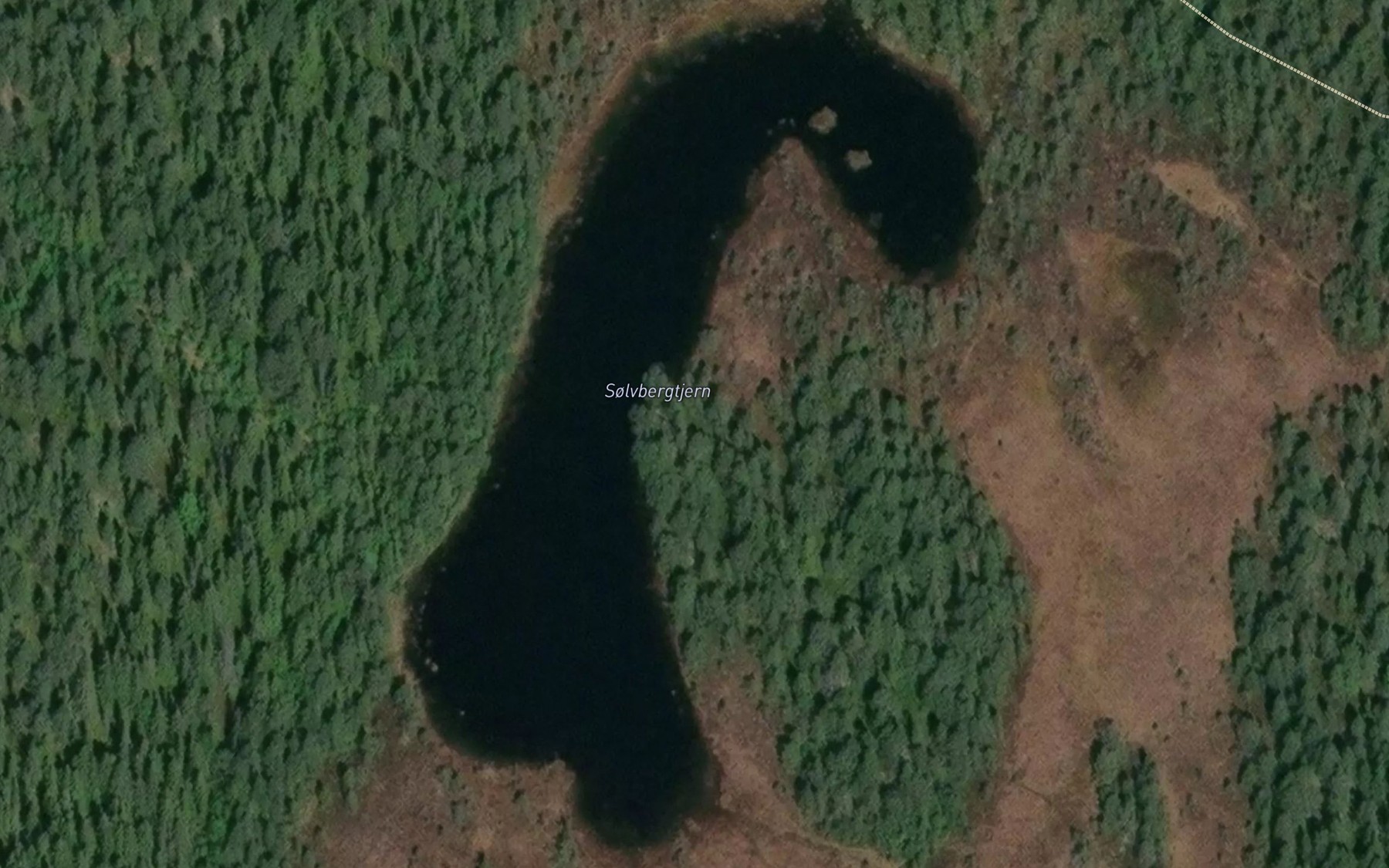 Satellite map of the Solvbergtjern