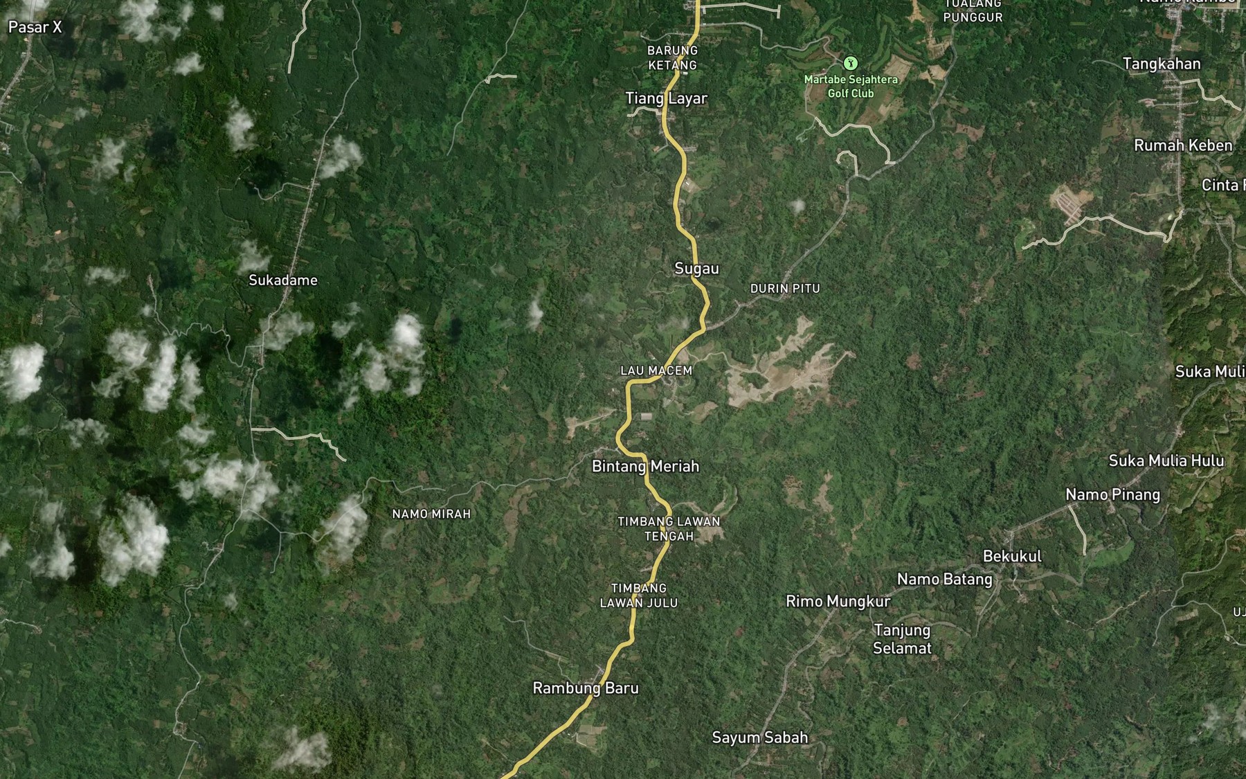 Satellite map of the Lau Rubai