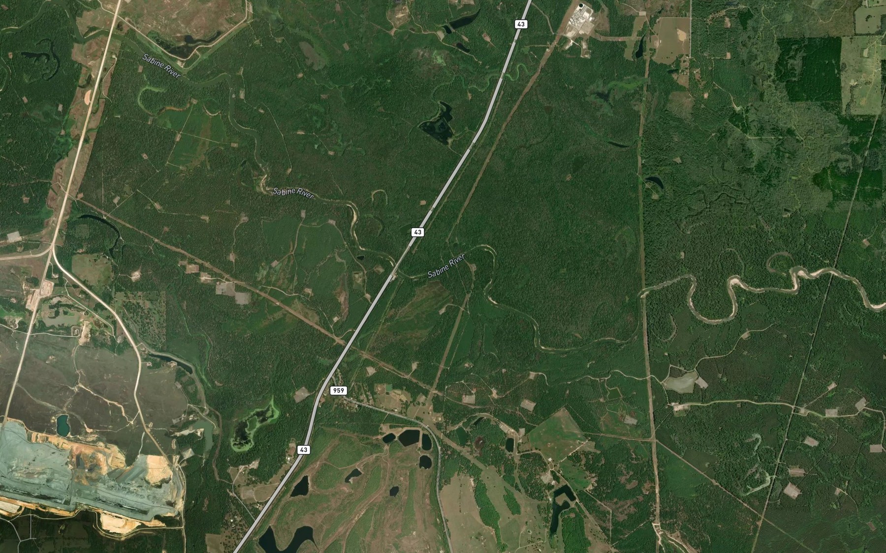Satellite map of the Watson Branch