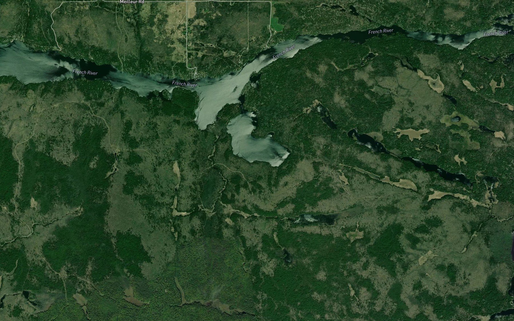 Satellite map of the Baie Daoust