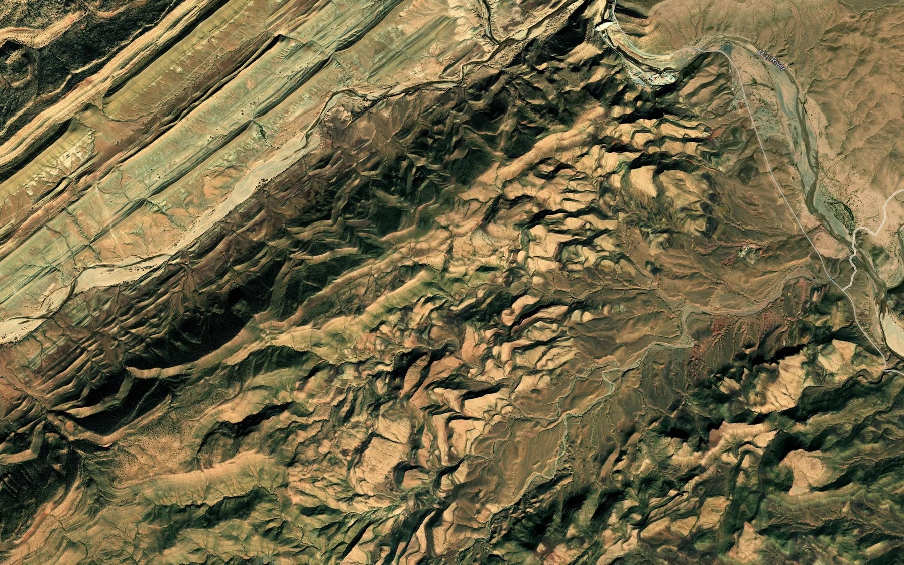 Satellite map of the 'Ain Ben Rzeg