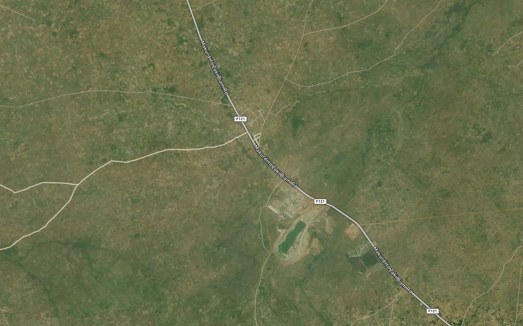 Satellite map of the River Ikinnadya