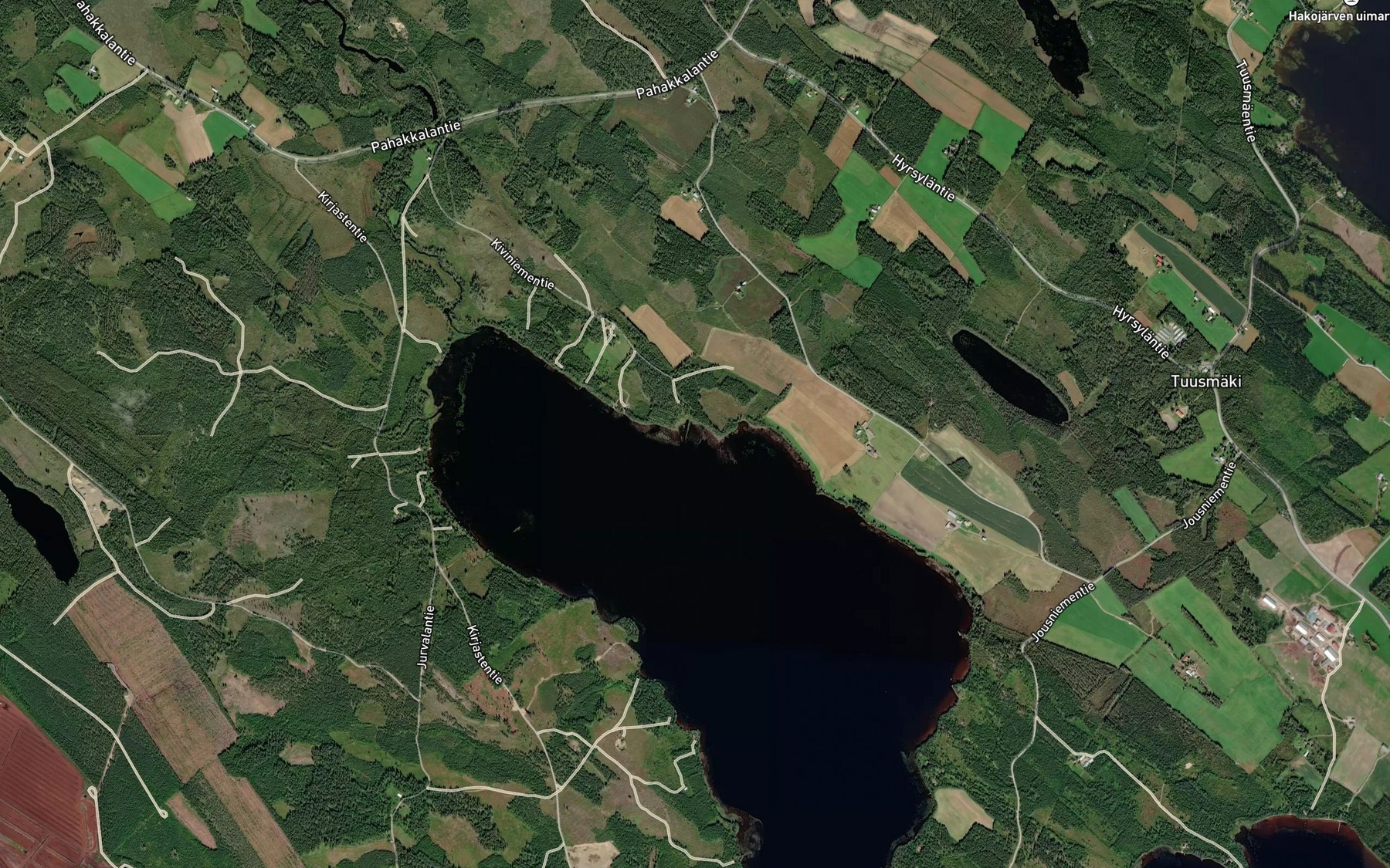 Satellite map of the Peralahti