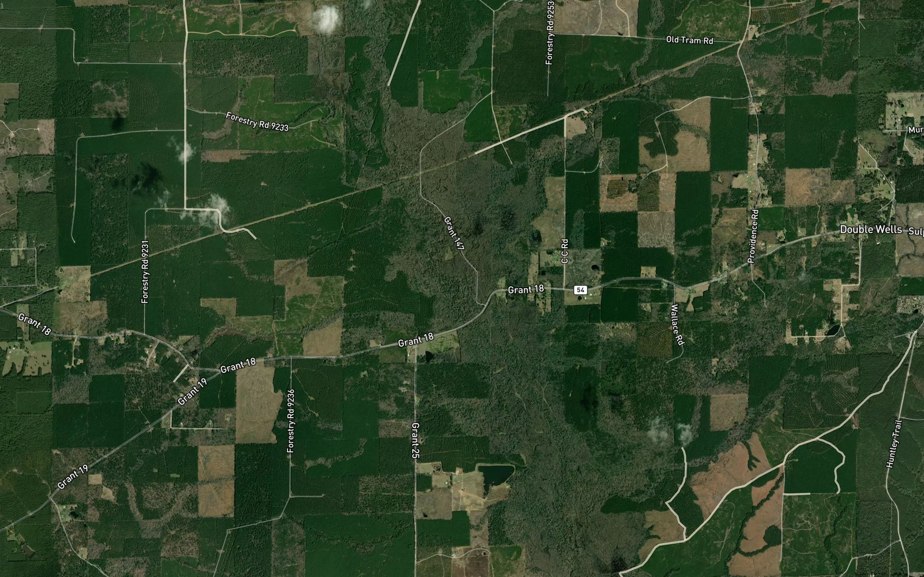 Satellite map of the Mill Creek