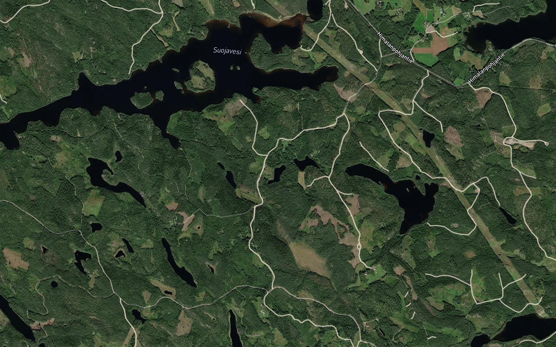 Satellite map of the Ahvenlammit