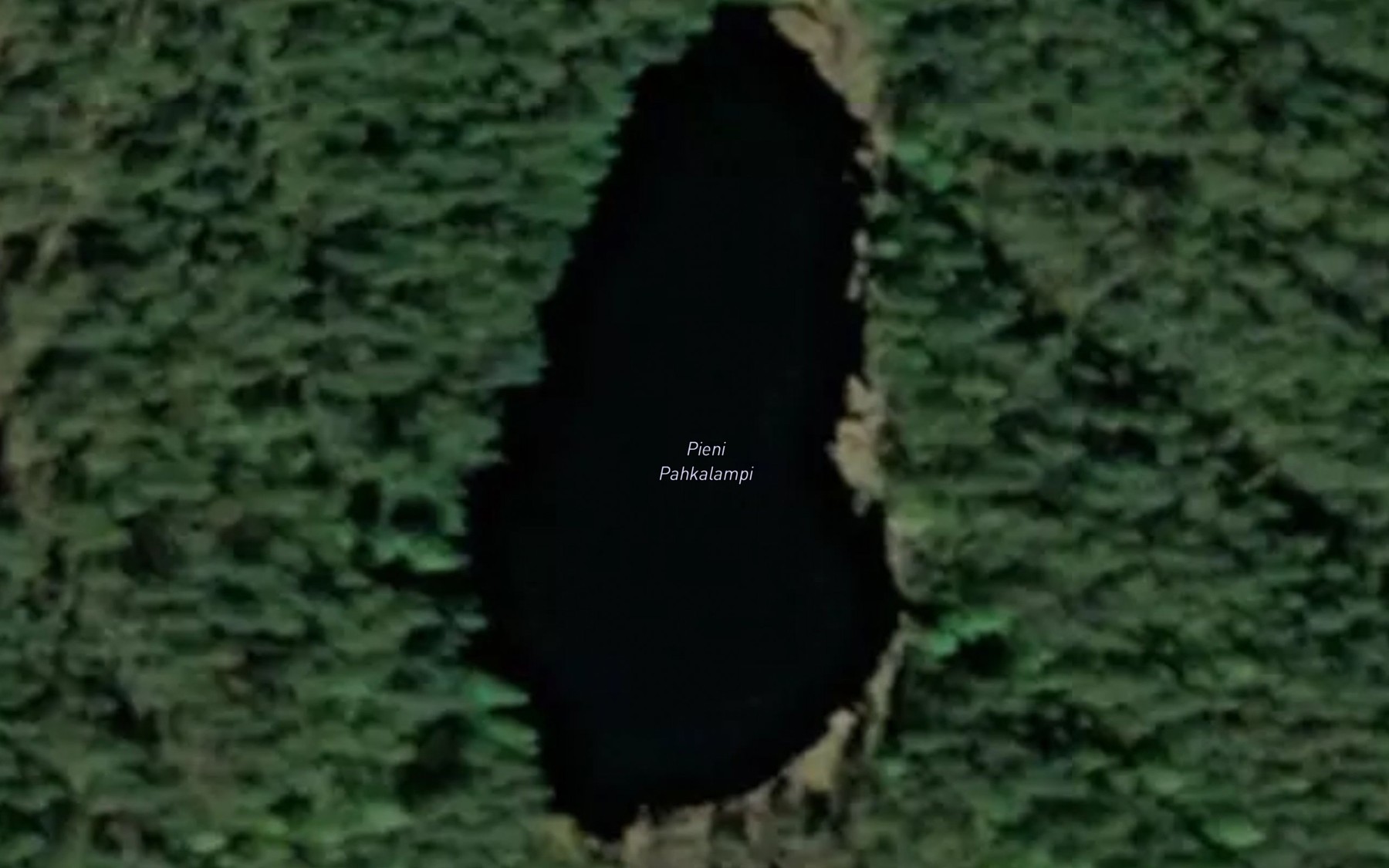 Satellite map of the Pieni Pahkalampi