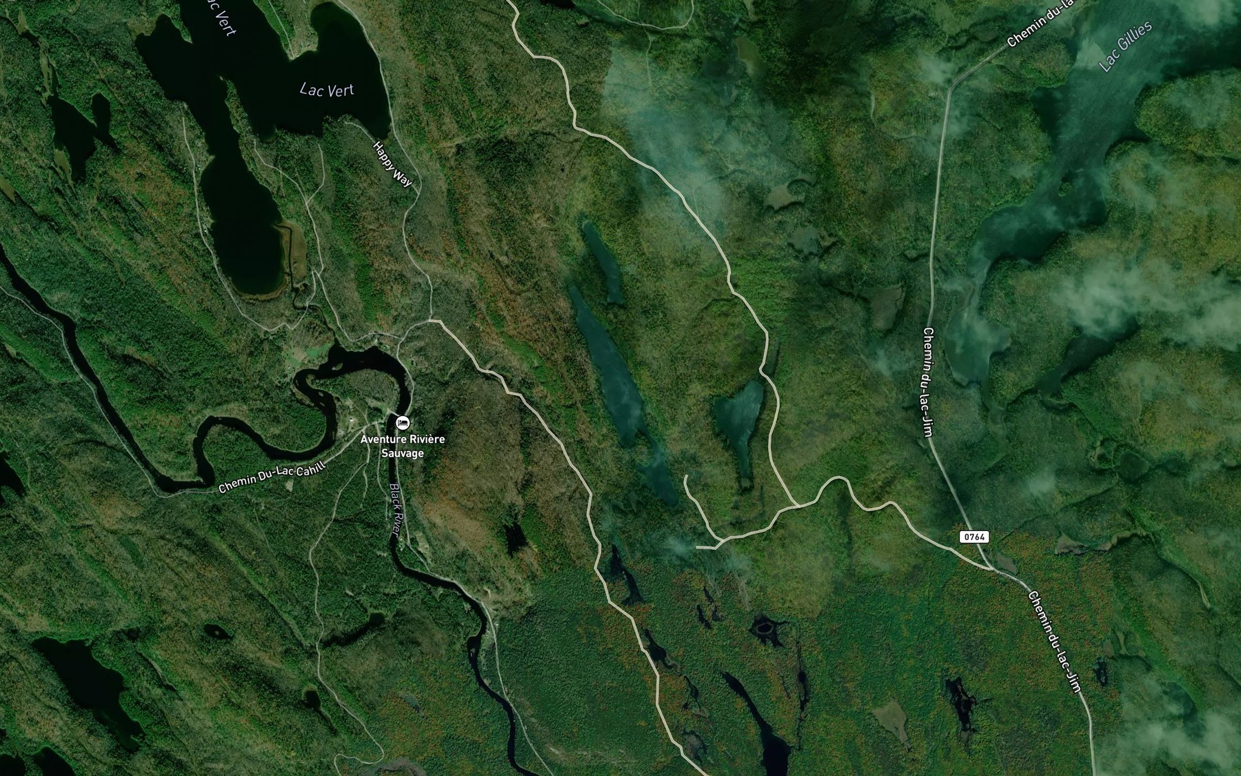 Satellite map of the Lac Mogra