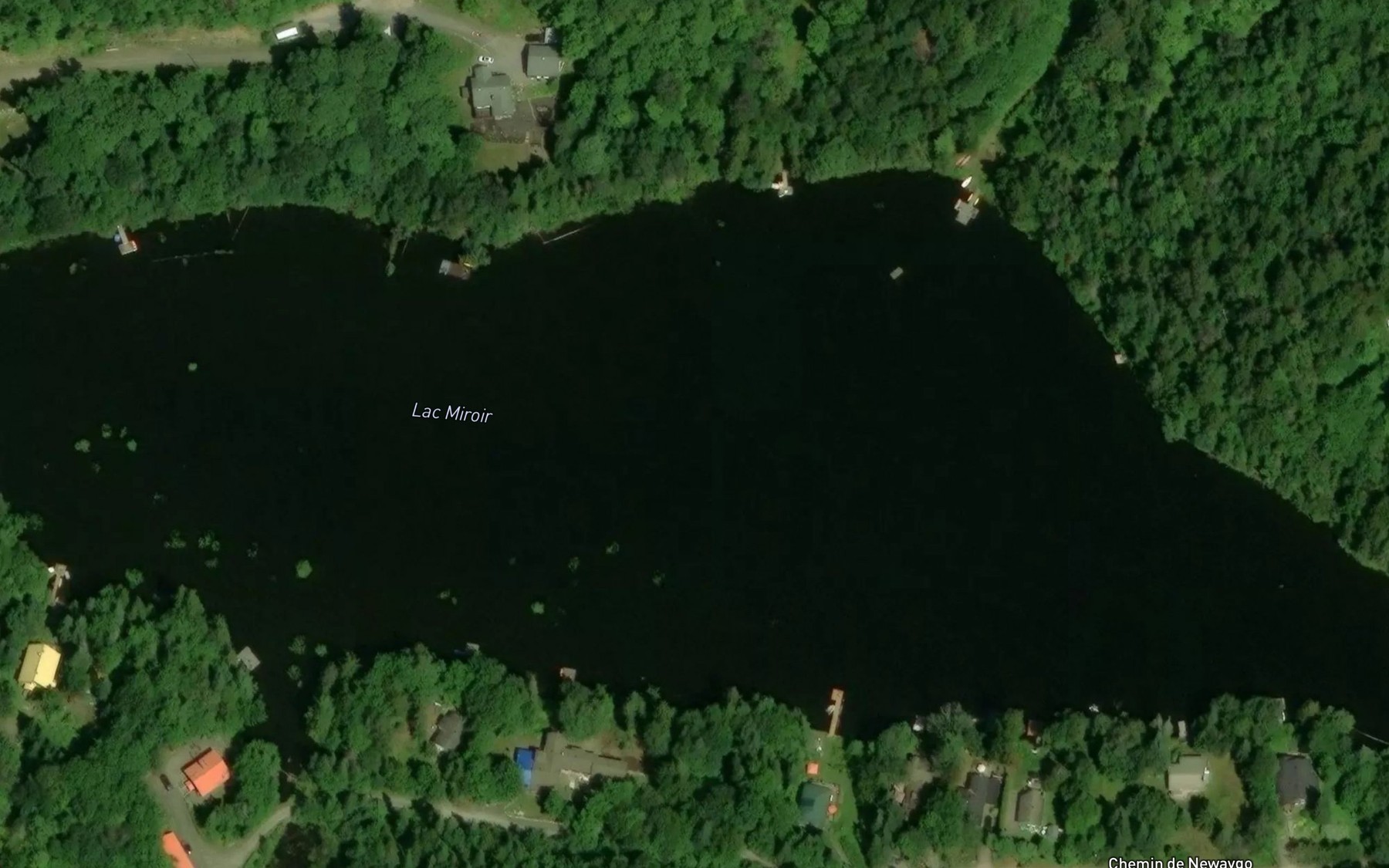 Satellite map of the Lac Miroir