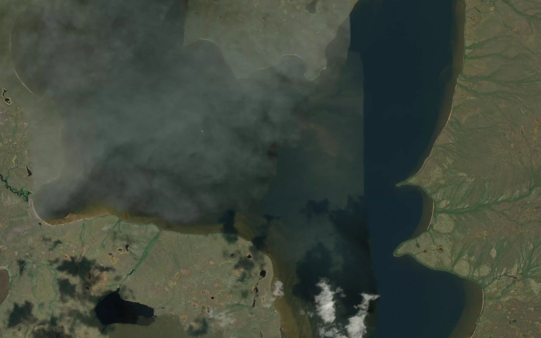 Satellite map of the Lac Paille