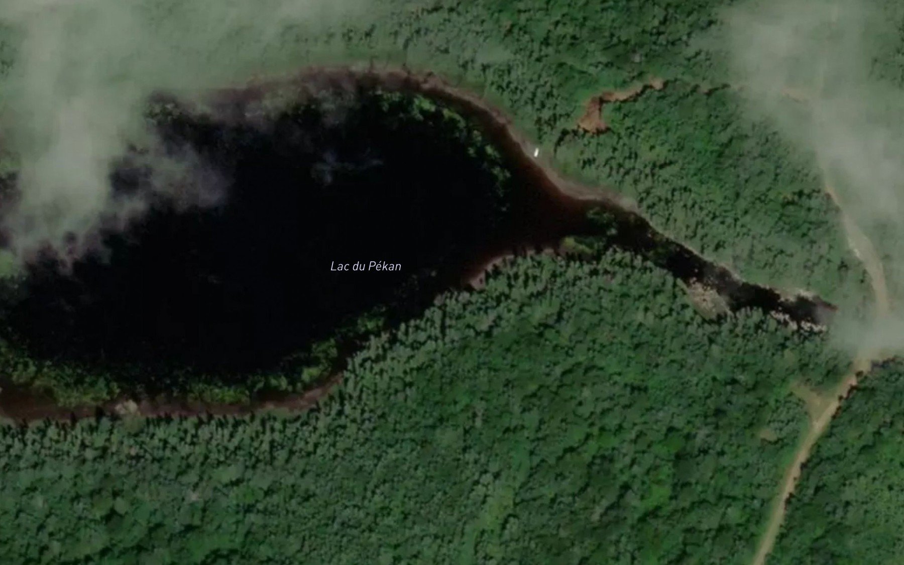 Satellite map of the Lac du Pekan