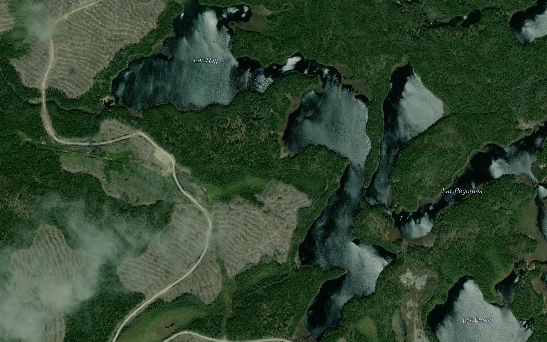 Satellite map of the Lac Hall